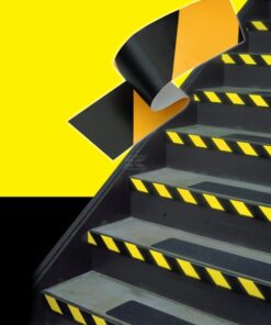 Cinta de advertencia de peligro 766, amarillo/negro, 50mm x 33 m, 3M™.