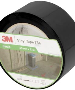 Cinta de vinilo 764, negro, 50mm x 33m