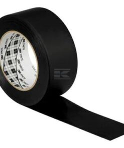 Cinta americana, vinilo, negro, 50 mm x 50 m