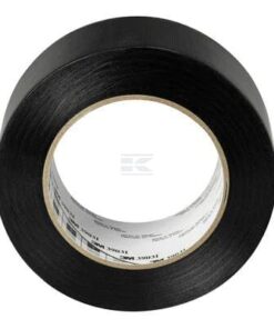 Cinta americana, vinilo, negro, 50 mm x 50 m