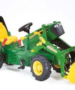 Tractor a pedales con cargador frontal, John Deere 7930, con freno, engranajes y neumáticos, a partir de 3 años, Rolly Farmtrac de Rolly Toys