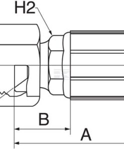 Racor pres. DN8-1/2 JIC