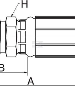 Racor pres. DN8-1/2 JIC