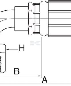 Racor pres. DN10-13/16ORFS 90°