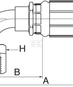 Racor pres. 90° DN10-9/16ORFS 11 Racor pres. DN16-1