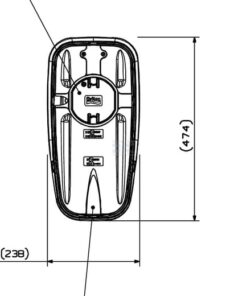 Espejo dual 12V (izquierdo)