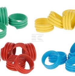 Gomas espirales, Ø16 mm 20 uds., rojo
