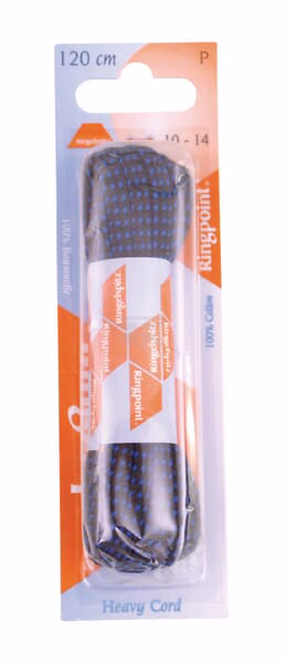 Cordón redondo negro azul 150 cm 1 Cordón redondo negro azul 150 cm