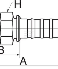 Racor pres. DN16-7/8 JIC