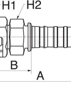 Racor pres. DN13-3/4 JIC