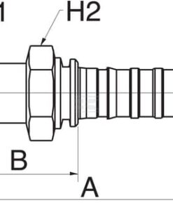 Racor pres. DN13-13/16SAE