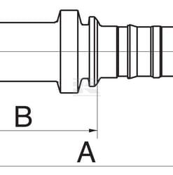 Racor pres. DN32+50,8 brida