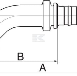Racor pres. DN32+60,3 brida 45°