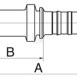 Racor pres. DN25+41,3 brida