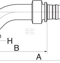 Racor pres. DN32-1"1/4BSP 45°