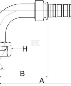Racor pres. 90° DN10-3/8BSP