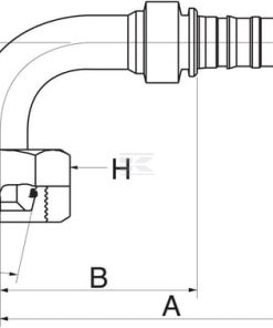 Racor pres. 90° DN20-M30x2