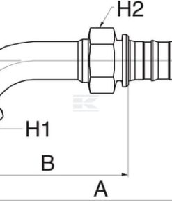 Racor pres. 45° DN13-7/8JIC