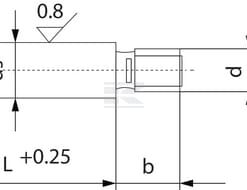 Tornillo fijación y ajuste ISO7379 6x8x20