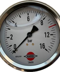 Manometer Ø100  0-16 bar 1/4".