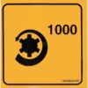 Calcomanía 1000 rpm