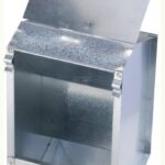 Comedero sencillo para conejos, galvanizado