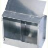 Comedero doble para conejos, galvanizado