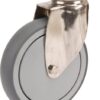 Rueda industrial giratoria en goma: Ø125 x 32 mm, placa soporte en acero inoxidable: 77 x 67 mm. Capacidad: 100 kg, Tente 3 Rueda industrial giratoria en goma: Ø125 x 32 mm, placa soporte en acero inoxidable: 77 x 67 mm. Capacidad: 100 kg, Tente