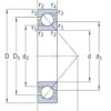 Angular contact ball bearing 30x72x19mm SKF