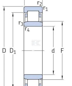 Cylindrical roller bearing 20x47x18mm SKF 10 Rodamiento de rodillos cilíndricos 40 x 90 x 23 mm, SKF