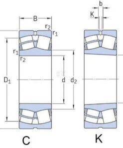 Spherical roller bearing 100x215x73mm SKF 6 Spherical roller bearing 100x215x73mm SKF