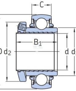 Rodamiento de inserción para brida