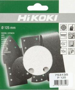 Discos de lijar Ø125 mm K120 10 unidades blanco