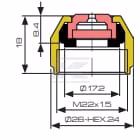 Tuerca de boquilla D15
