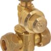 Soporte de boquilla doble latón 1/4" AG