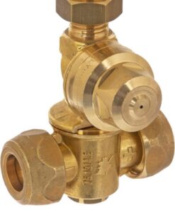 Soporte de boquilla doble latón 1/4" AG