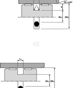 Empaquetadura pistón 100x84.5x6.3mm Hallite