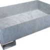 Bandeja de drenaje de acero 210L capacidad 450kg, 1200x800x350mm, Cemo