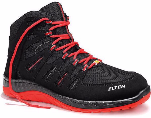 Zapatos de seguridad Maddox negro/rojo Mid ESD 46 1 Zapatos de seguridad Maddox negro/rojo Mid ESD 46