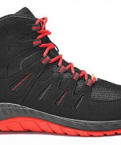 Zapatos de seguridad Maddox negro/rojo Mid ESD 38