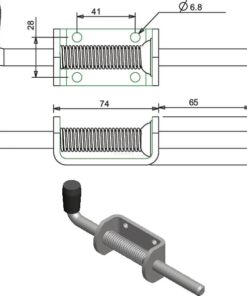 Pasador de muelle galvanizado