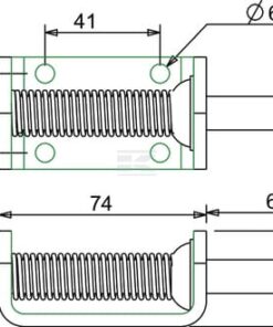 Pasador de muelle galvanizado