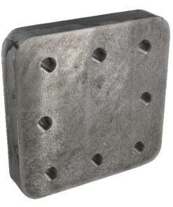 Placa de soldadura 110x100mm 8x M16