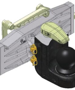 Trailer ball coupling 80 mm