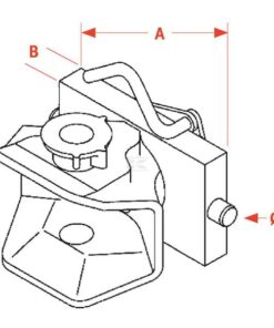 Manual trailer hitch