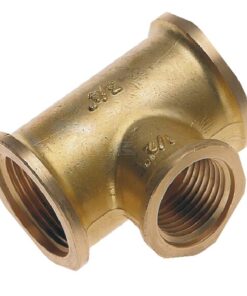 Pieza en T de latón 3xH 1/8"