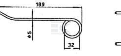 Diente de pick-up p/New Holland 189x70x5