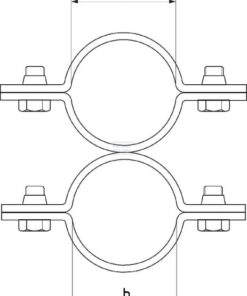 Abrazadera transv. 1¼