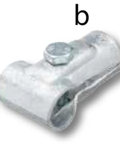Abrazadera T 1½" x 1¼" abierta 7 Abrazadera T 1½