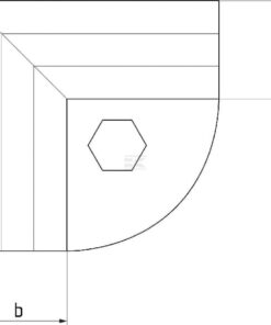 Abrazadera ang. 90° 1½" x 1½"